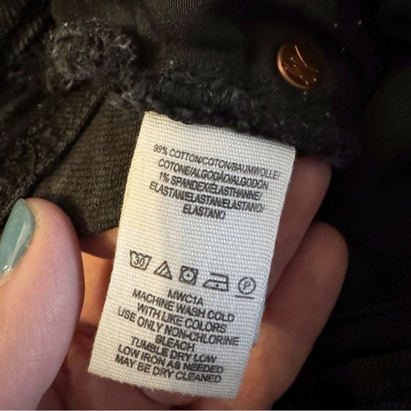 Free People We the Free Women's Black Jeans skinny high rise size 26 #801 - Picture 13 of 14